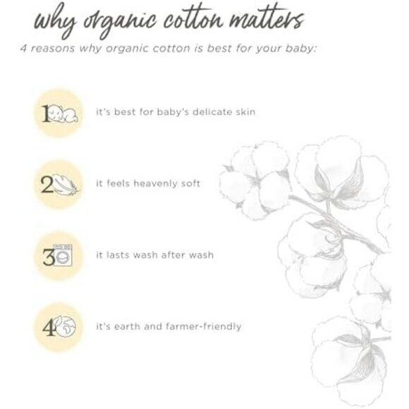 Unisex Newborn Baby Quilted Oat Organic Cotton Essentials Shoes Booties - Picture 6 of 7